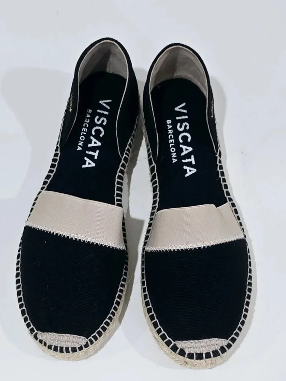 New! Viscata Ventosa Black Flat Espadrille